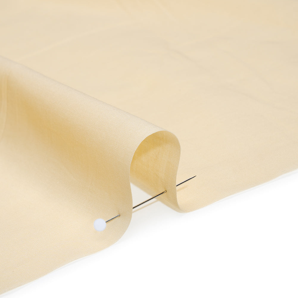 Cotton Voile Lining - Straw - Famous Australian Designer Deadstock - Detail
