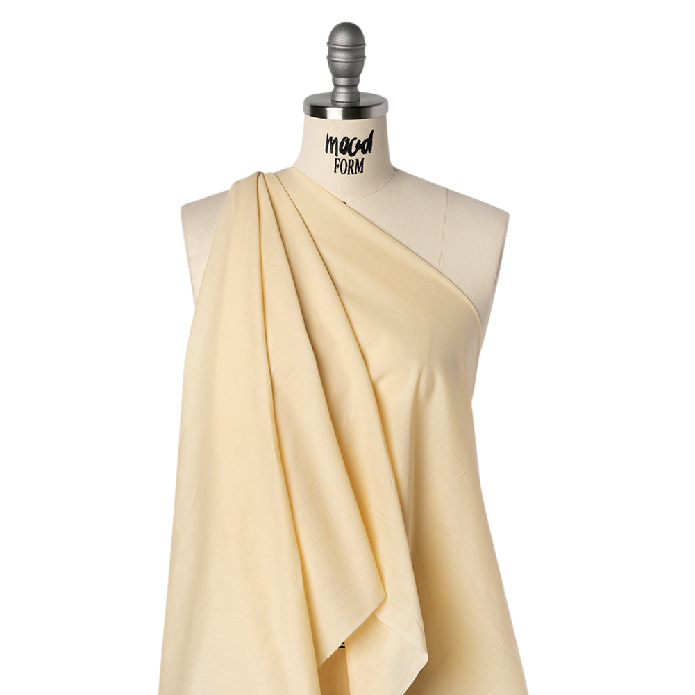 Cotton Voile Lining - Straw - Famous Australian Designer Deadstock - Drape