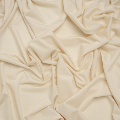 Stretch Polyester Jersey - Buttercream - Famous Australian Designer Deadstock