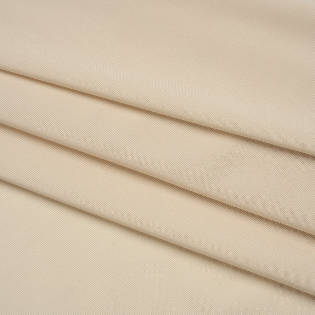 Stretch Polyester Jersey - White Smoke - Famous Australian Designer Deadstock - Folded