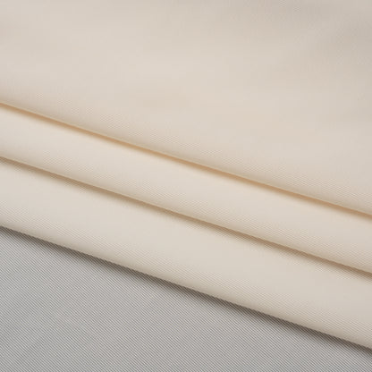 Stretch Polyester Jersey - Cream - Famous Australian Designer Deadstock