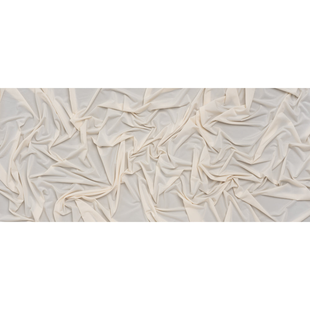 Stretch Polyester Jersey - Cream - Famous Australian Designer Deadstock - Full