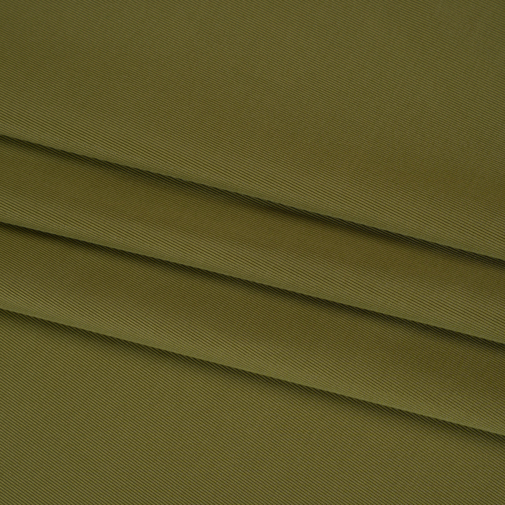 Stretch Polyester Jersey - Basil Green - Famous Australian Designer Deadstock - Folded