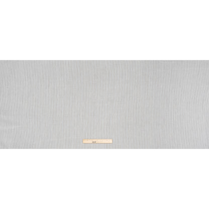 Crinkled Cotton Gauzy Woven with Metallic Pinstripes - White and Gold - Famous Australian Famous Australian Designer Deadstock