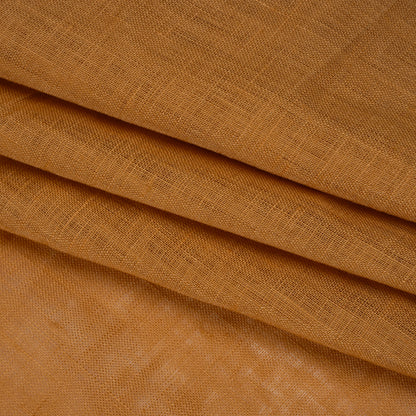 Lightweight Linen Woven - Caramel - Famous Australian Designer Deadstock
