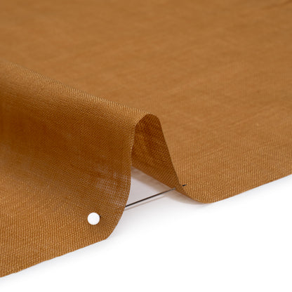 Lightweight Linen Woven - Caramel - Famous Australian Designer Deadstock