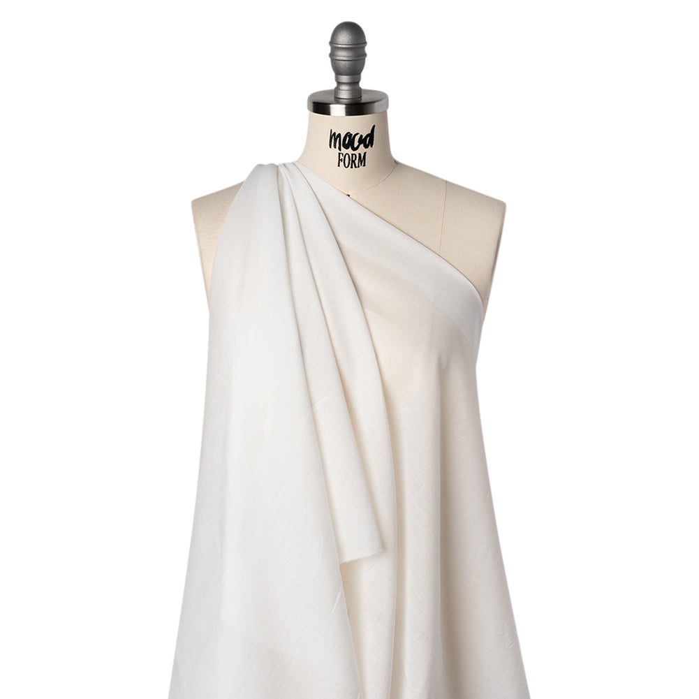 Cotton Voile Lining - Lily White - Famous Australian Designer Deadstock - Drape