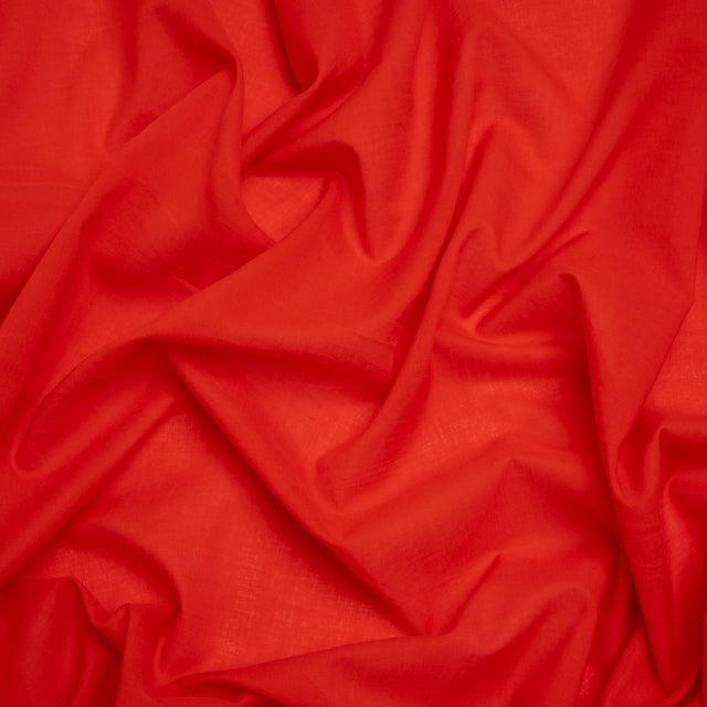 Cotton Voile Lining - Red - Famous Australian Designer Deadstock