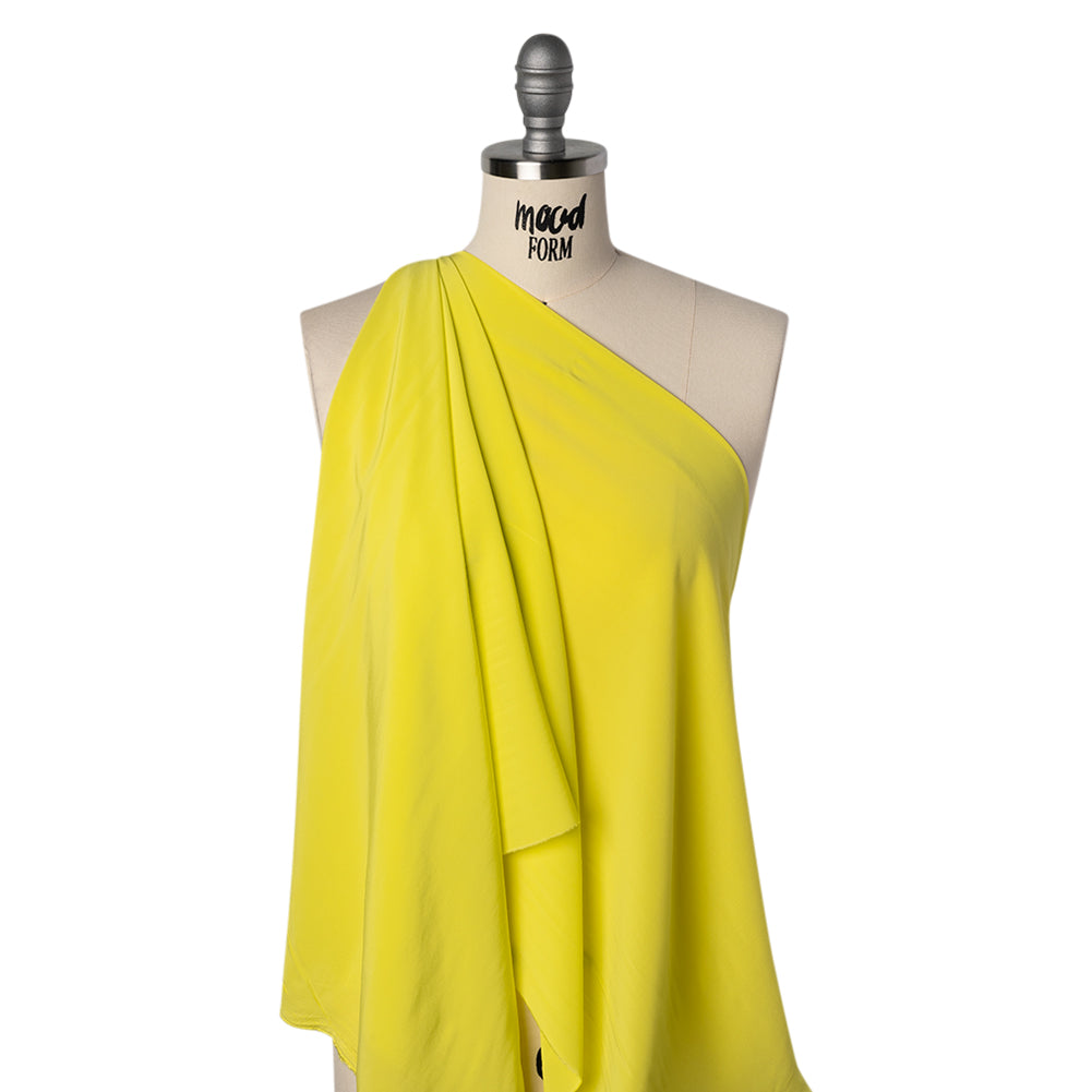 Viscose Crepe de Chine - Chartreuse - Famous Australian Designer Deadstock - Drape