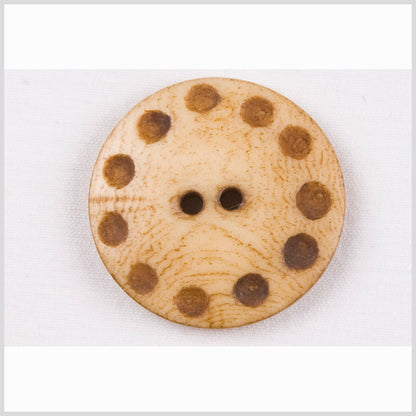 Natural Bone 2-Hole Button - 24L/15mm