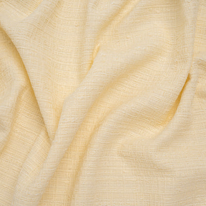 Cotton and Viscose Blend Tweed Woven - Ecru - Famous Australian Designer Deadstock