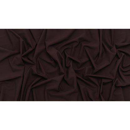 Stretch Polyester and Wool Blend Suiting - Chocolate Brown - Famous Australian Designer Deadstock
