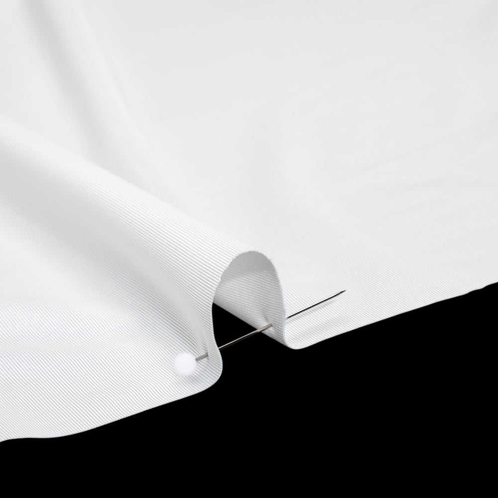 Stretch Polyester Jersey - Natural White - Famous Australian Designer Deadstock - Detail