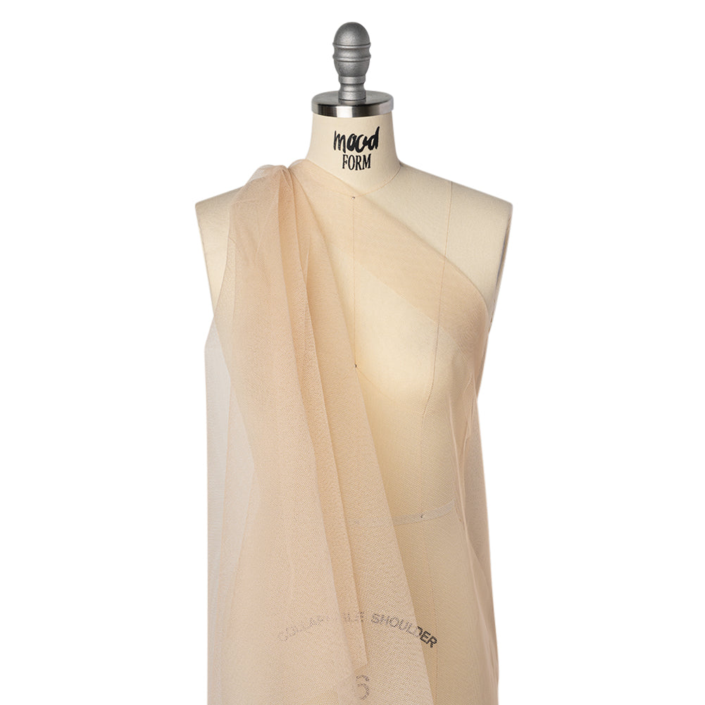 Stiff Polyester Tulle - Nude - Famous Australian Designer Deadstock - Drape