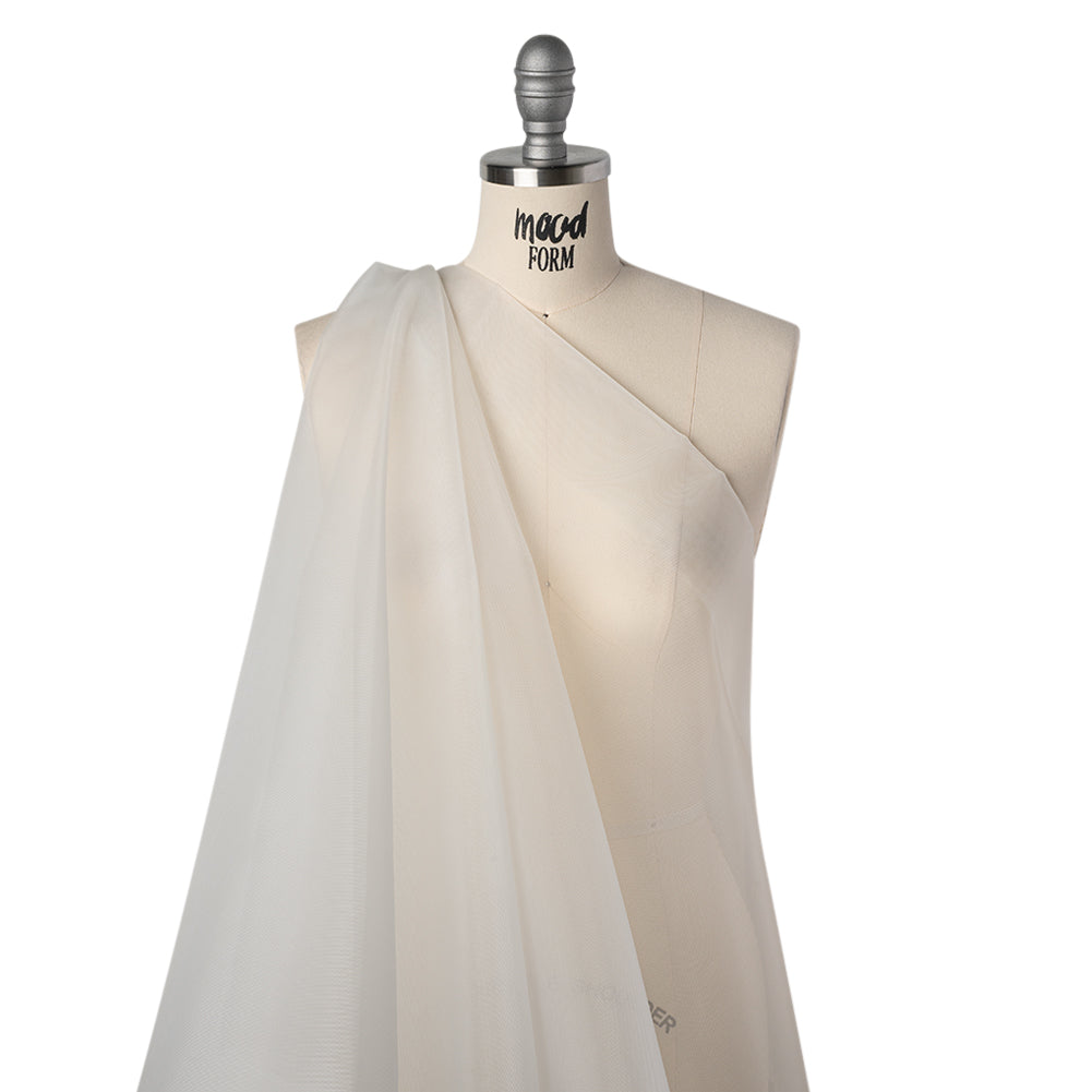 Polyester Crinoline - White - Famous Australian Designer Deadstock - Drape