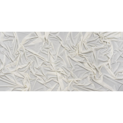 Stretch Polyester Jersey - Ivory - Famous Australian Designer Deadstock