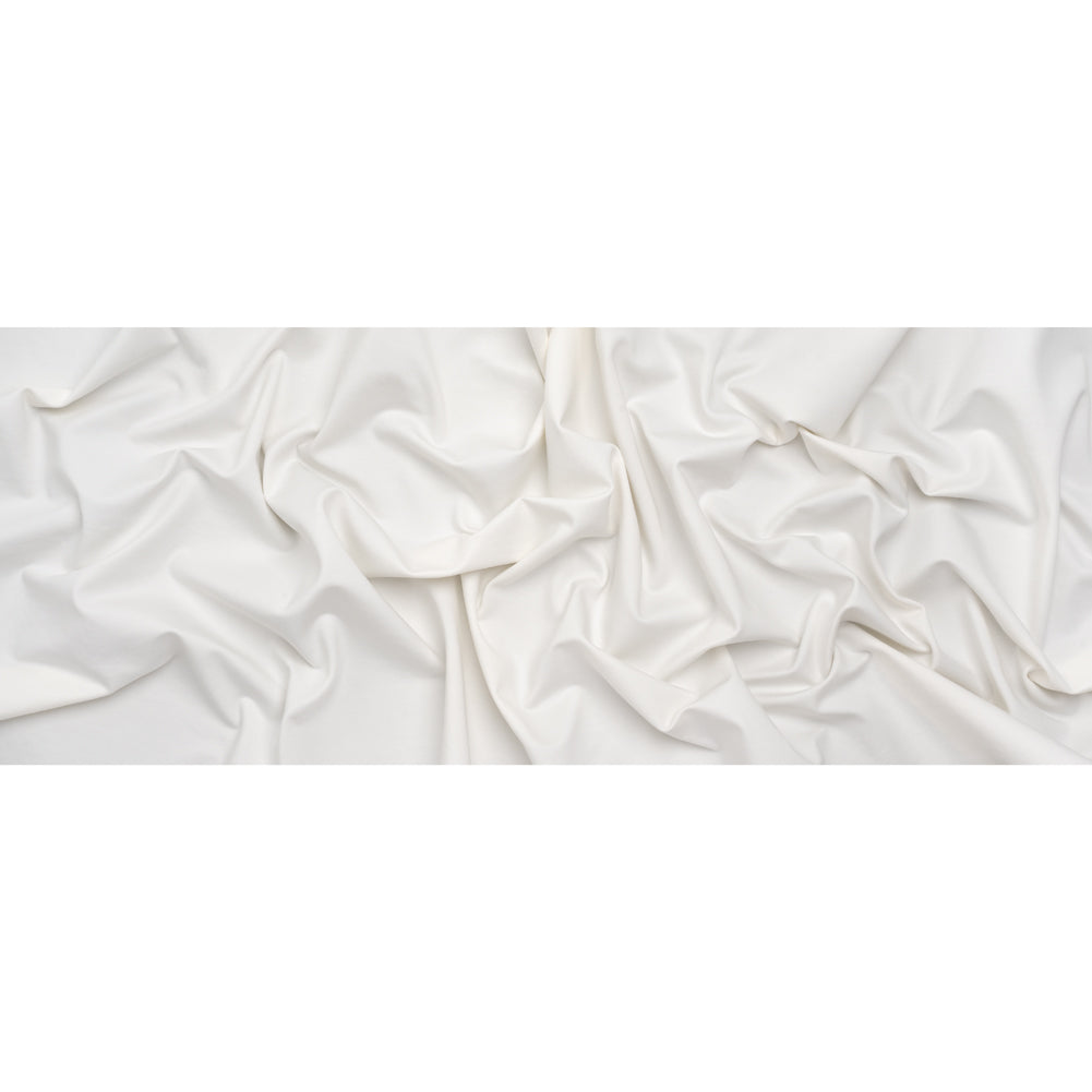 Stretch Viscose and Polyamide Ponte Knit - Off White - Famous Australian Designer Deadstock - Full