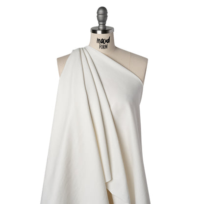 Stretch Viscose and Polyamide Ponte Knit - Off White - Famous Australian Designer Deadstock