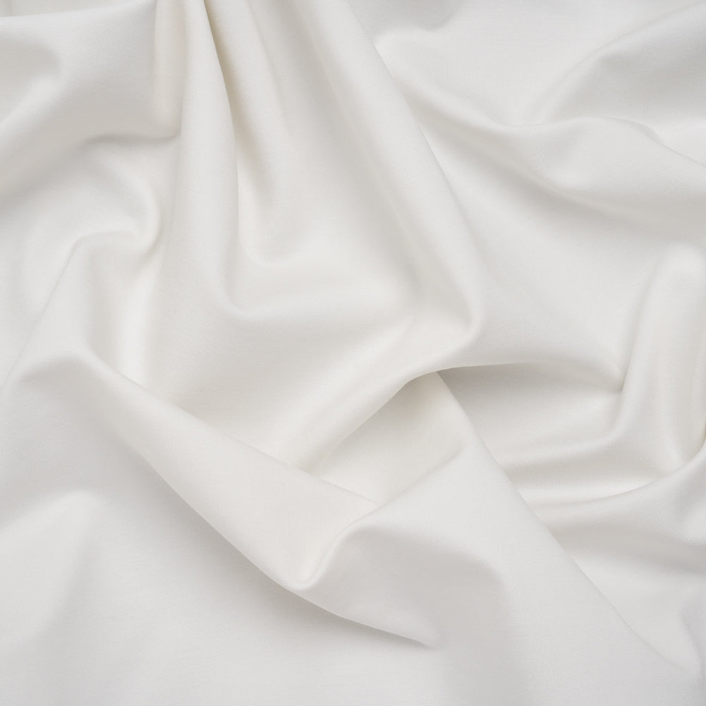 Stretch Viscose and Polyamide Ponte Knit - Off White - Famous Australian Designer Deadstock