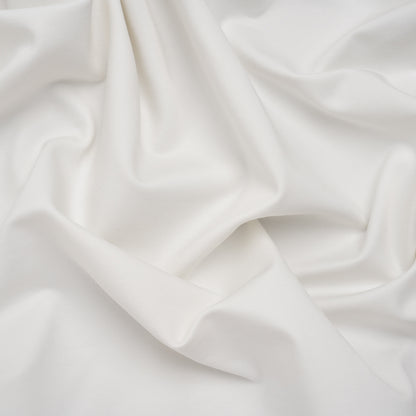 Stretch Viscose and Polyamide Ponte Knit - Off White - Famous Australian Designer Deadstock