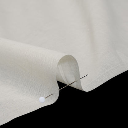 Cotton Voile Lining - Light Ivory - Famous Australian Designer Deadstock