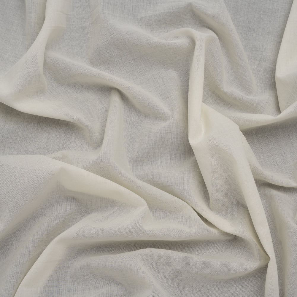 Cotton Voile Lining - Light Ivory - Famous Australian Designer Deadstock
