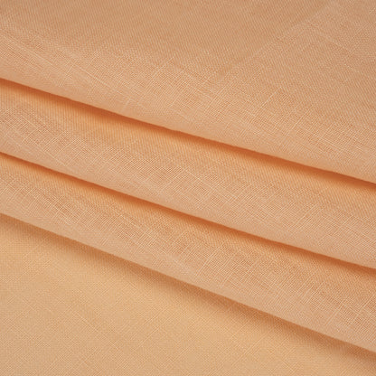 Lightweight Linen Woven - Peaches and Cream - Famous Australian Famous Australian Designer Deadstock