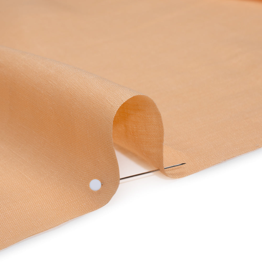Lightweight Linen Woven - Peaches and Cream - Famous Australian Famous Australian Designer Deadstock - Detail