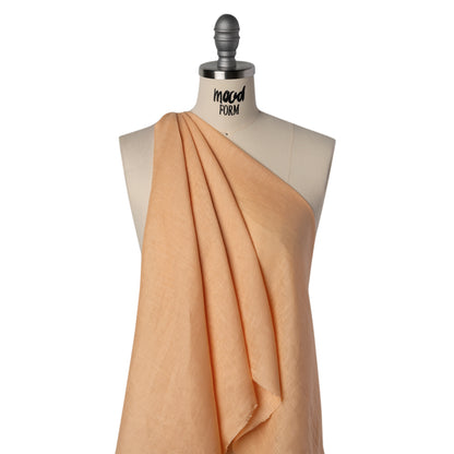 Lightweight Linen Woven - Peaches and Cream - Famous Australian Famous Australian Designer Deadstock