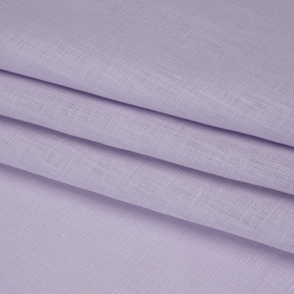 Lightweight Linen Woven - Light Lilac - Famous Australian Famous Australian Designer Deadstock - Folded