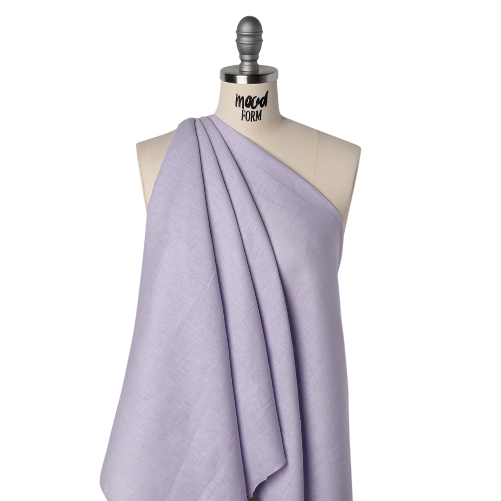 Lightweight Linen Woven - Light Lilac - Famous Australian Famous Australian Designer Deadstock - Drape