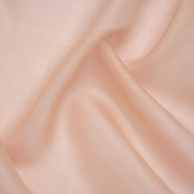 Soft Linen and Silk Organza - Blush Pink - Famous Australian Designer Deadstock