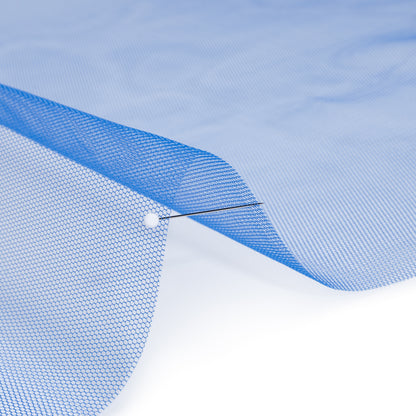 Stiff Polyester Tulle - Blue - Famous Australian Designer Deadstock