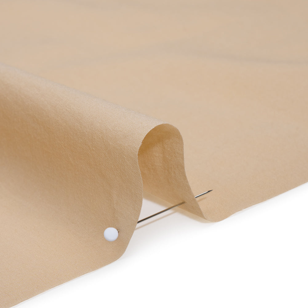 Cotton Voile Lining - Amberlight Beige - Famous Australian Designer Deadstock - Detail