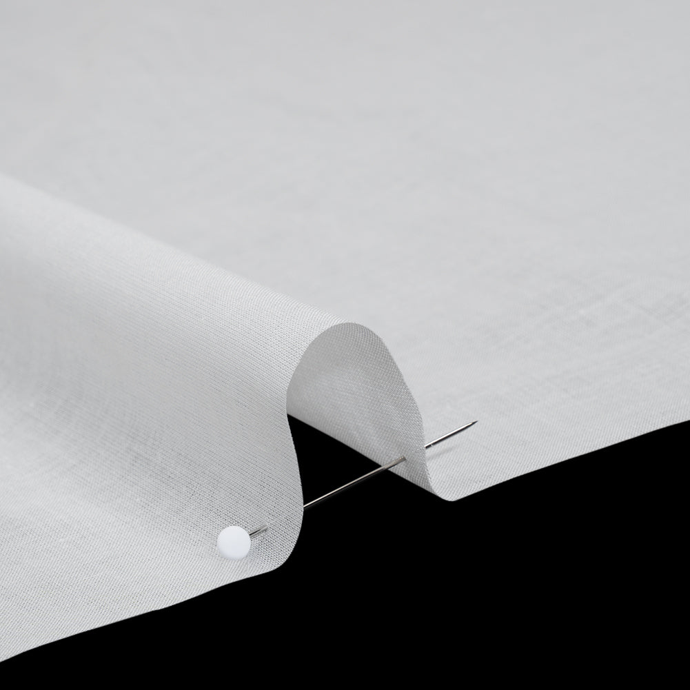 Cotton Voile Lining - Swan White - Famous Australian Designer Deadstock - Detail