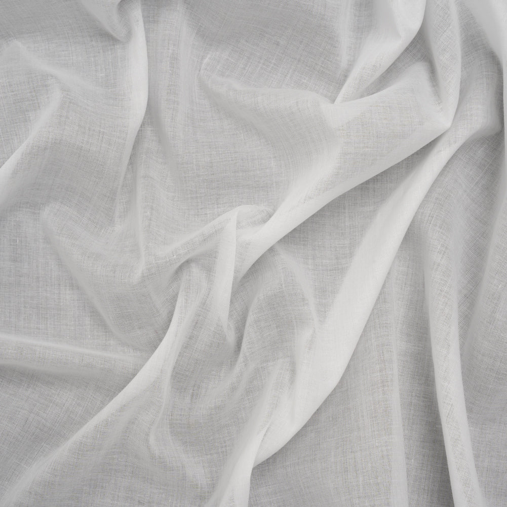 Cotton Voile Lining - Swan White - Famous Australian Designer Deadstock
