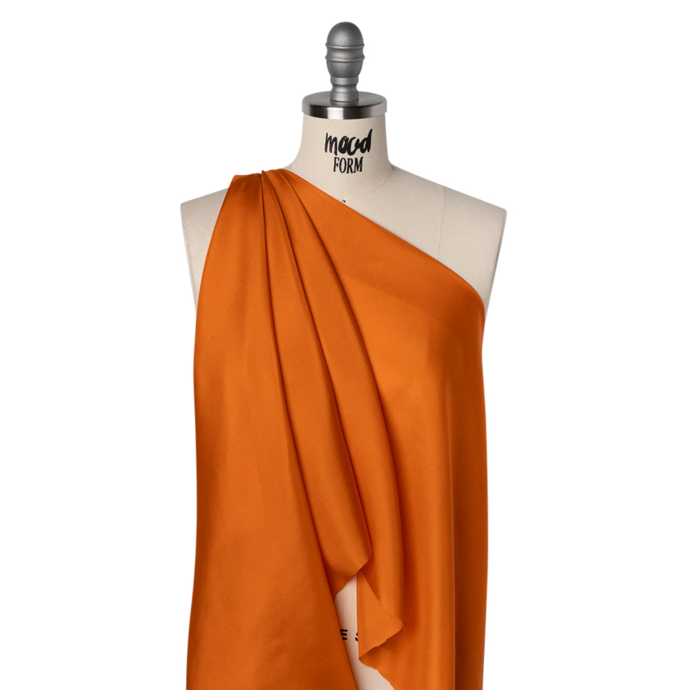 China Silk/Habotai - Orange - Famous Australian Designer Deadstock - Drape