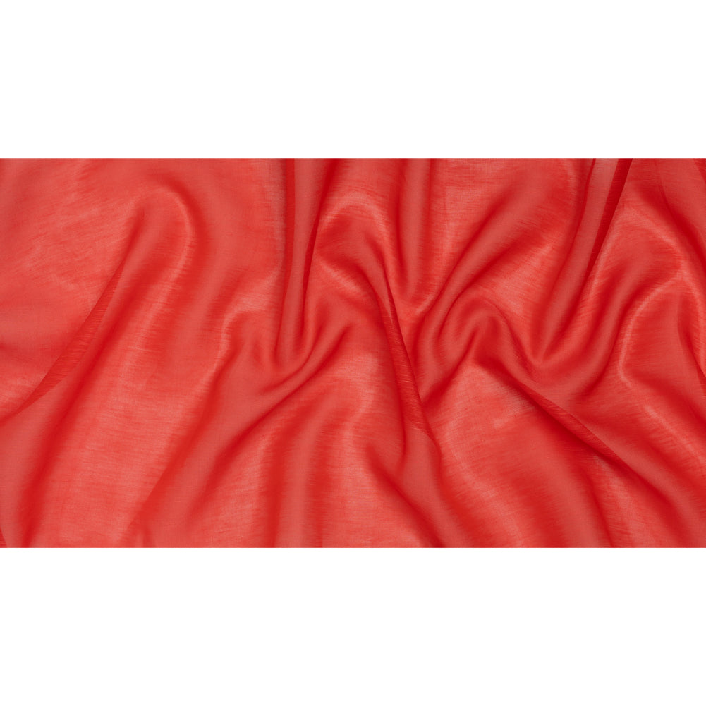 Linen and Silk Scrim - Watermelon Red - Famous Australian Designer Deadstock - Full