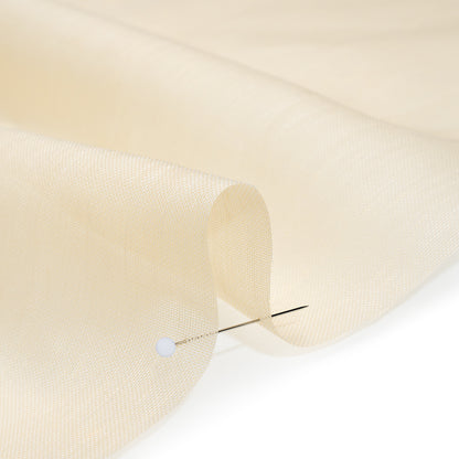 Linen and Silk Scrim - Shortbread - Famous Australian Designer Deadstock