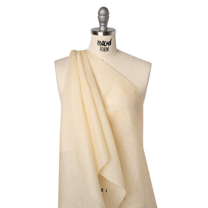 Linen and Silk Scrim - Shortbread - Famous Australian Designer Deadstock