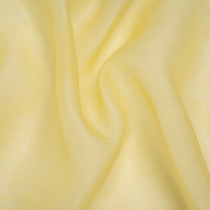 Linen and Silk Scrim - Light Lemon - Famous Australian Designer Deadstock