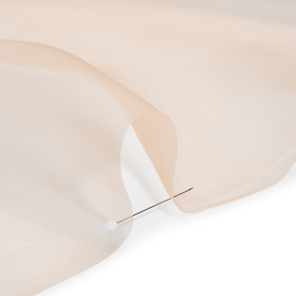 Silk Organza - Peach - Famous Australian Designer Deadstock Detail