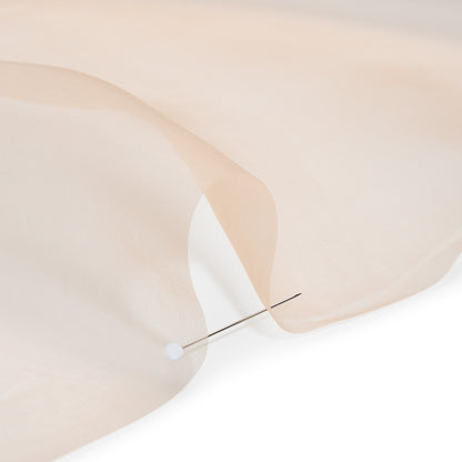 Silk Organza - Peach - Famous Australian Designer Deadstock Detail