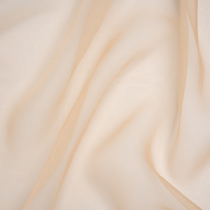 Silk Organza - Peach - Famous Australian Designer Deadstock