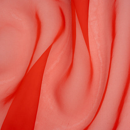Silk Organza - Tomato Red - Famous Australian Designer Deadstock