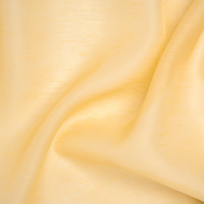 Linen and Silk Scrim - Popcorn Butter Yellow - Famous Australian Designer Deadstock