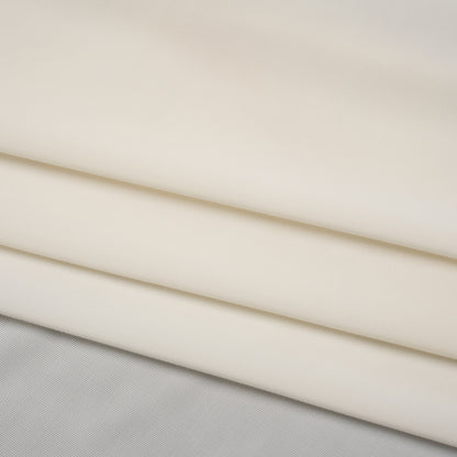 Stretch Polyester Jersey - White Asparagus - Famous Australian Designer Deadstock