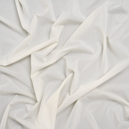 Stretch Polyester Jersey - White Asparagus - Famous Australian Designer Deadstock