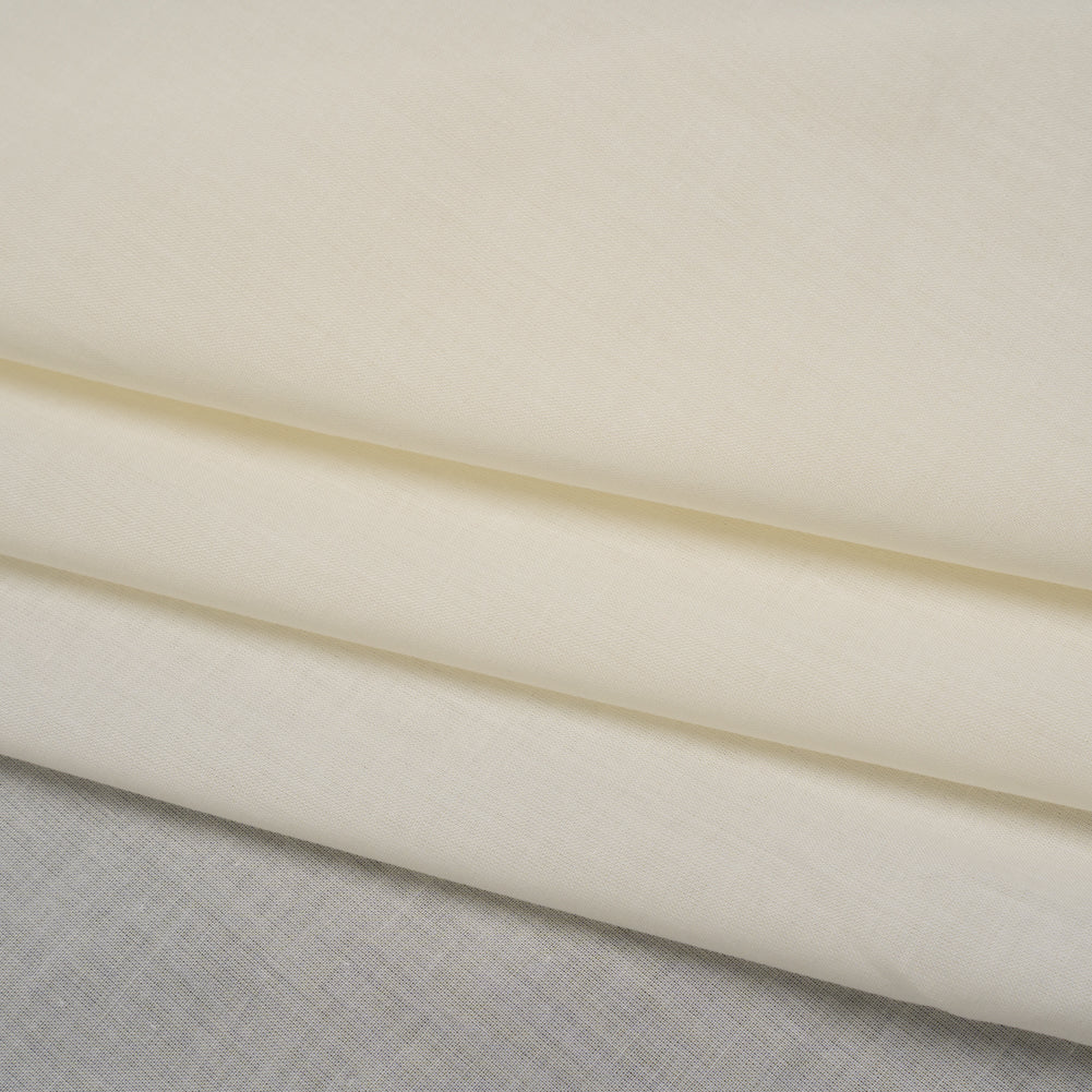 Cotton Voile Lining - White Smoke - Famous Australian Designer Deadstock - Folded