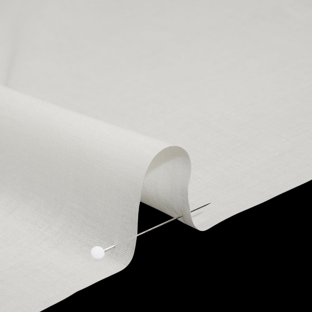 Cotton Voile Lining - White Smoke - Famous Australian Designer Deadstock - Detail